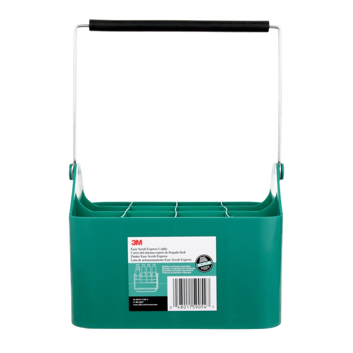 3M Easy Scrub Express Starter Kit with Mop Handle Pole 16 in Mop Pad Holder 12 Bottles and Caddy 2 Flat Mop Pads and 1/2 Gallon Pour Jug (7100139536) - 4