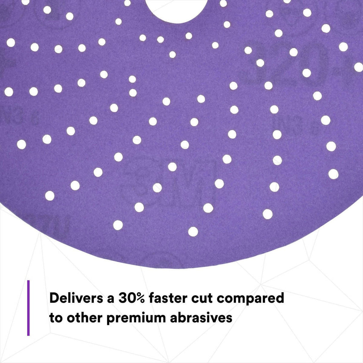 3M 737U 31483 Cubitron II Hookit Clean Sanding Abrasive Disc, 6 in, 320+, Purple (7100141496) (200 Pack) - 3