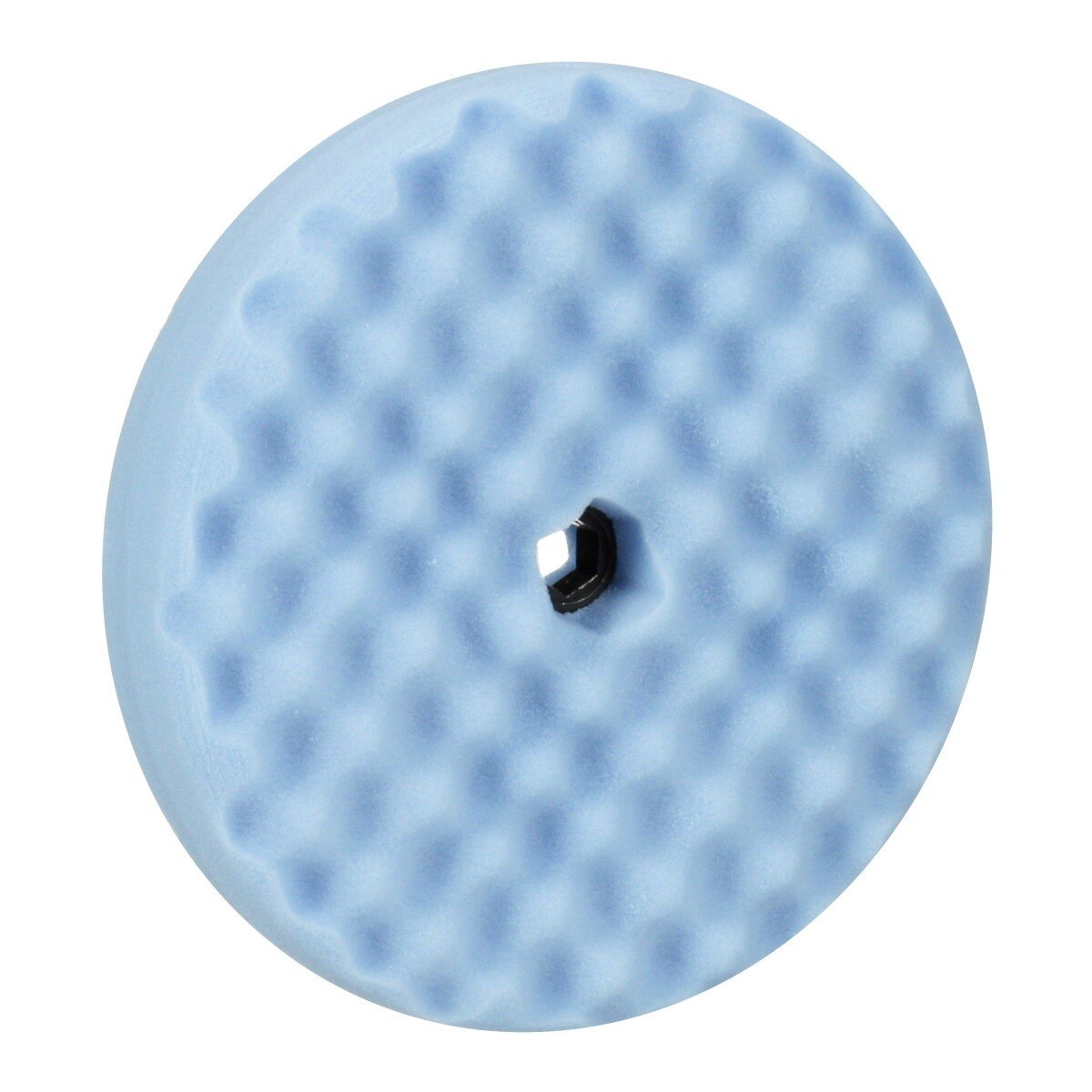 3M 05708 Hookit Ultrafine Foam Polishing Pad, Double Sided Quick Connect, Waffle Face, Blue, 8 in (7100145281) (6 Pack) - 4