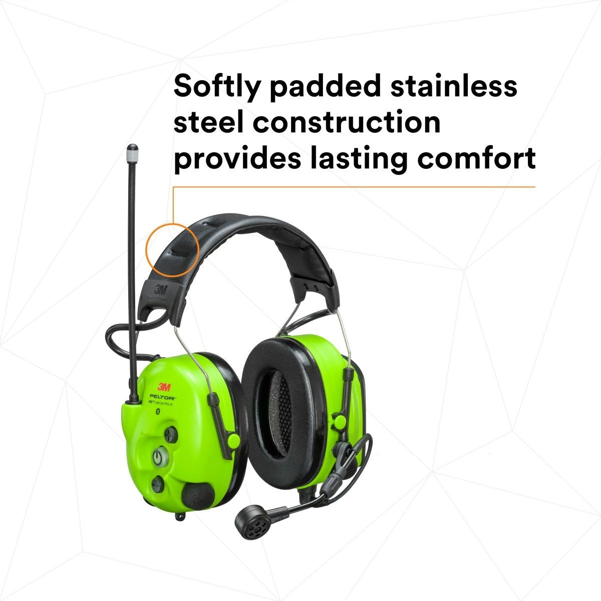 3M MT73H7A4D10NA GB PELTOR WS LiteCom PRO III Headset, Headband, (7100148701) - 6