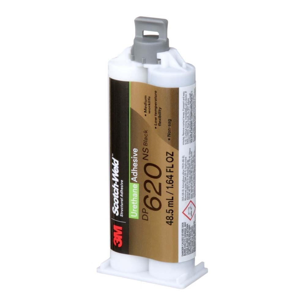 3M 620NS 620 Scotch-Weld Urethane Adhesive DP Black Duo-Pak, 48.5 mL (1.64 fl oz) (7100148737) (12 Pack) - 4