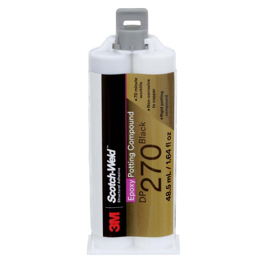 3M DP270 DP270-1.64OZ-BLK Scotch-Weld Epoxy Potting Compound Black Duo-Pak (48.5 mL) (7100148745)