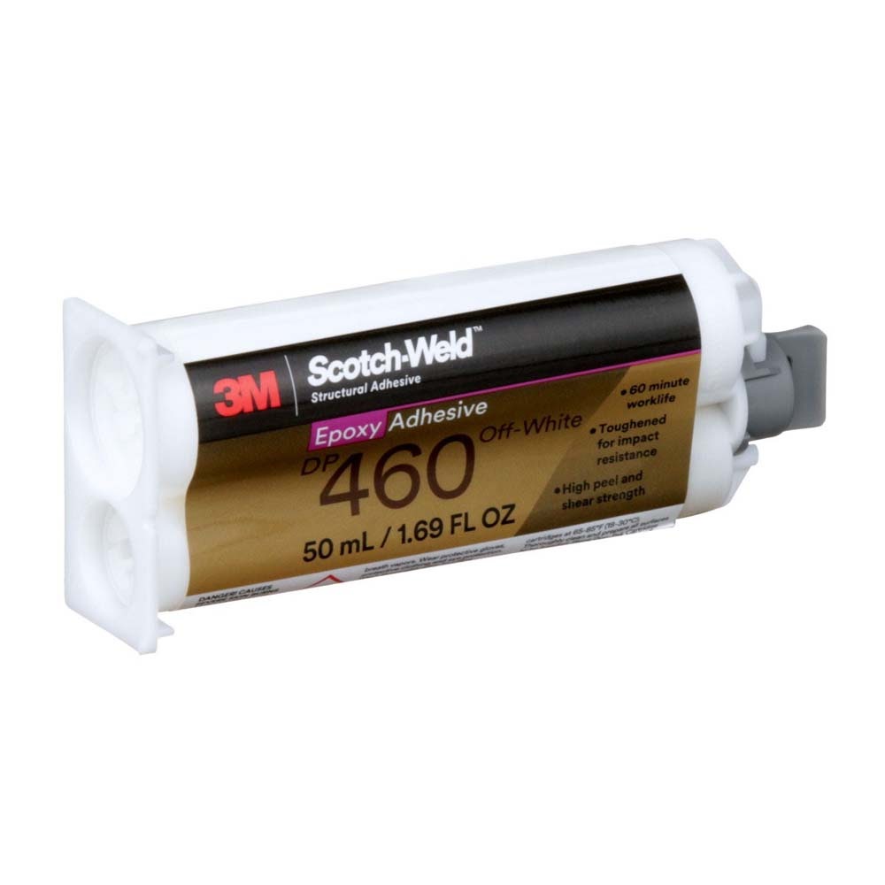 3M DP460 Scotch-Weld Epoxy Adhesive Off-White Duo-Pak 50 mL (1.69 fl oz) (7100148768) (12 Pack) - 5