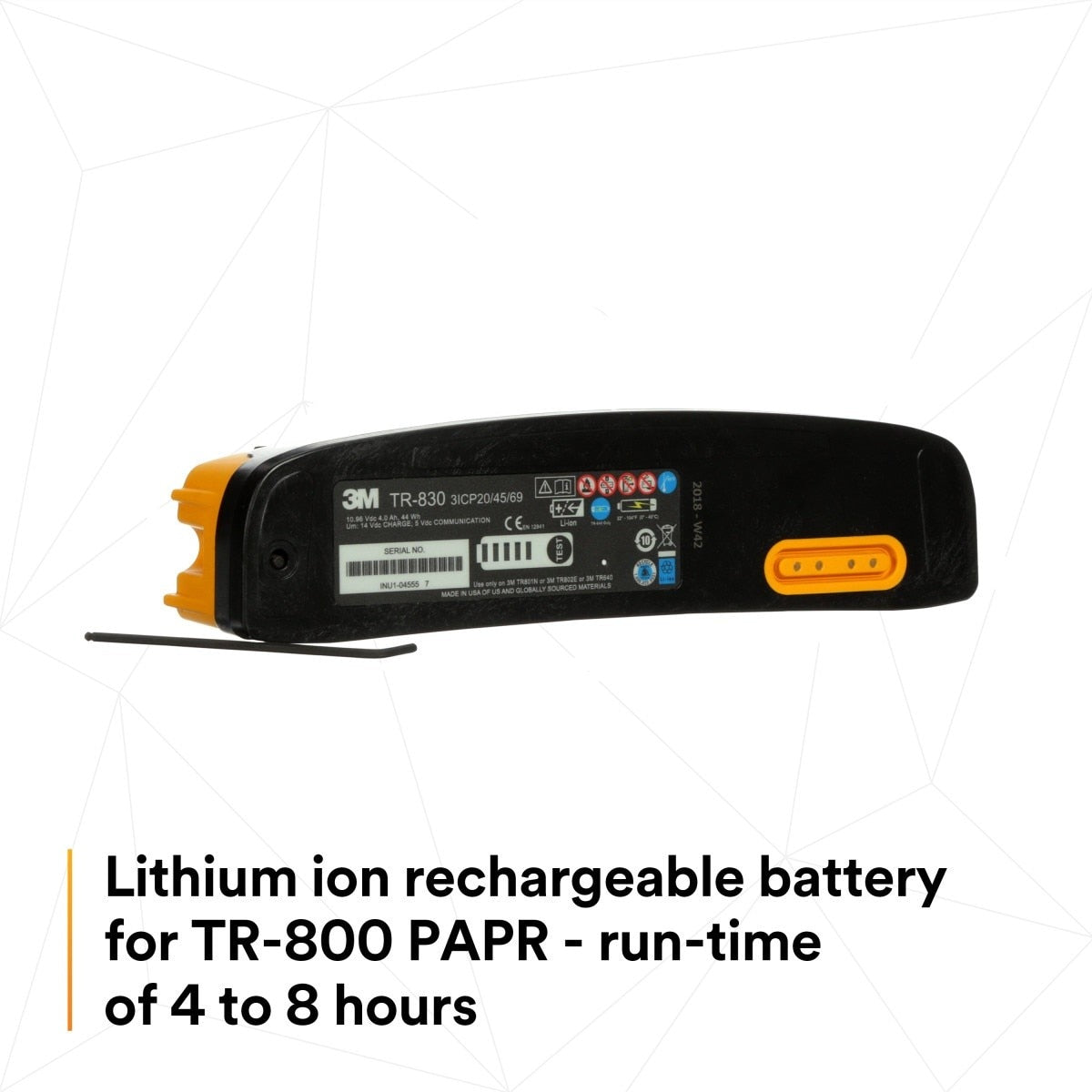3M 94243 TR-830 Versaflo Battery, Intrinsically Safe, for TR-800 PAPR (7100150925) - 6