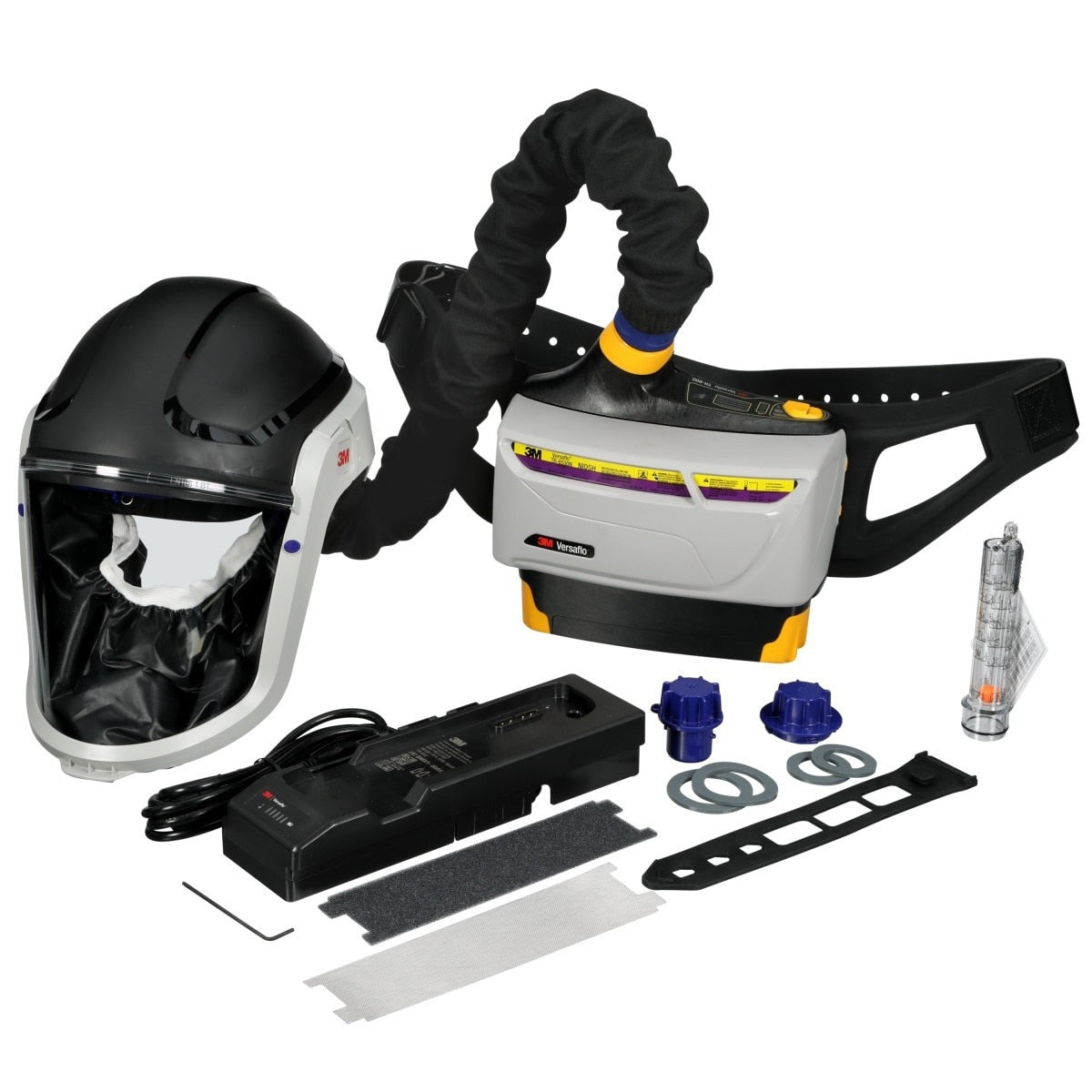 3M 1334272 Versaflo Powered Air Purifying Respirator Heavy Industry Kit, Intrinsically Safe, NIOSH, for Particulate Gas and Vapor (7100150927)