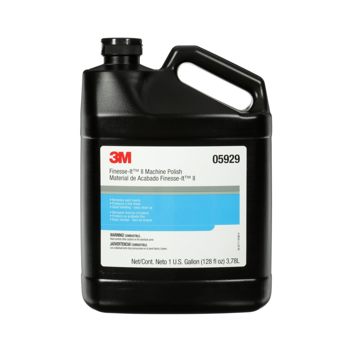 3M Finesse-It II Machine Polish, 1 gal, White Liquid, High Gloss Finish (05929) (7100152680) (4 Pack)