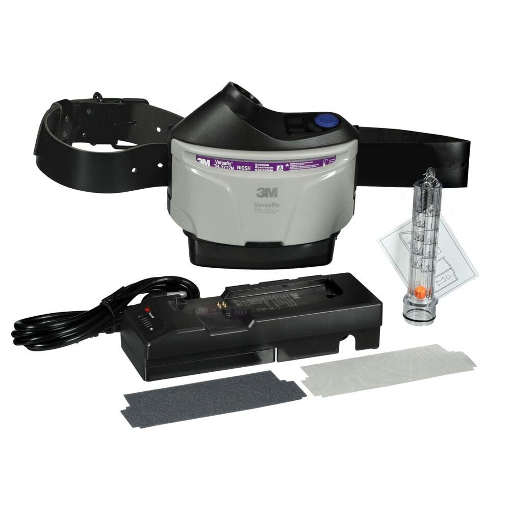 3M 7100153813 Versaflo PAPR Assembly TR-306N+, with High Durability Belt and High Capacity Battery