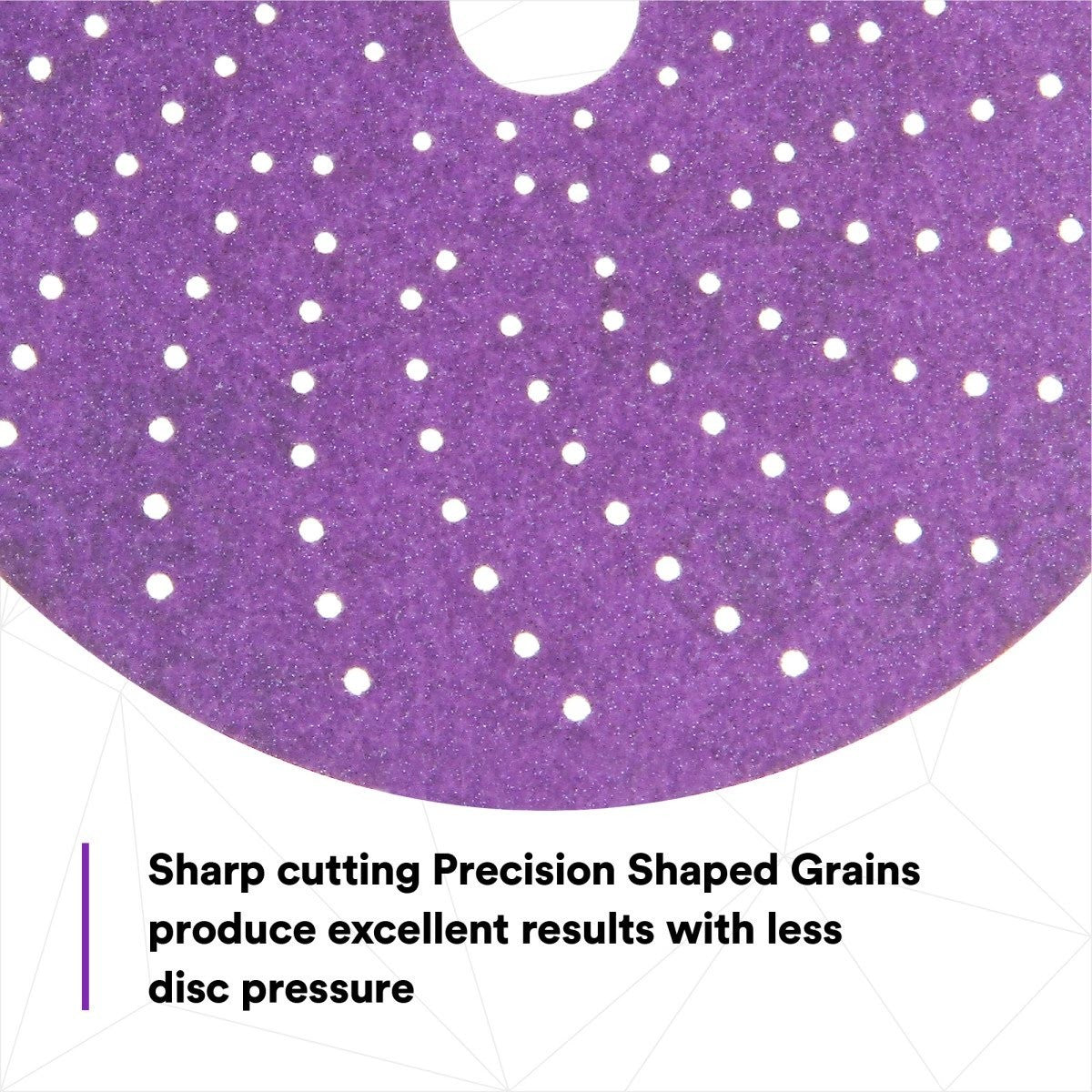 3M 31372 Cubitron II Hookit Clean Sanding Abrasive Disc, 6 in, 120+ Grit, Purple (7100155360) (200 Pack) - 4