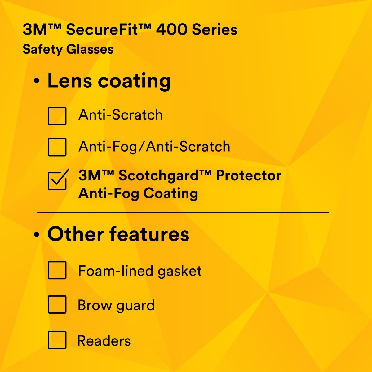 3M SF405SGAF-BLA 1334251 SecureFit Safety Glasses, Black/Brown, Brown Scotchgard Anti-fog Lens (7100155940) (20 Pack) - 10