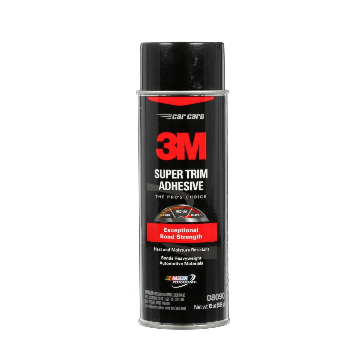 3M Super Trim Adhesive Aerosol Spray, Dries Clear, 19 oz (08090) (7100166328) (6 Pack)