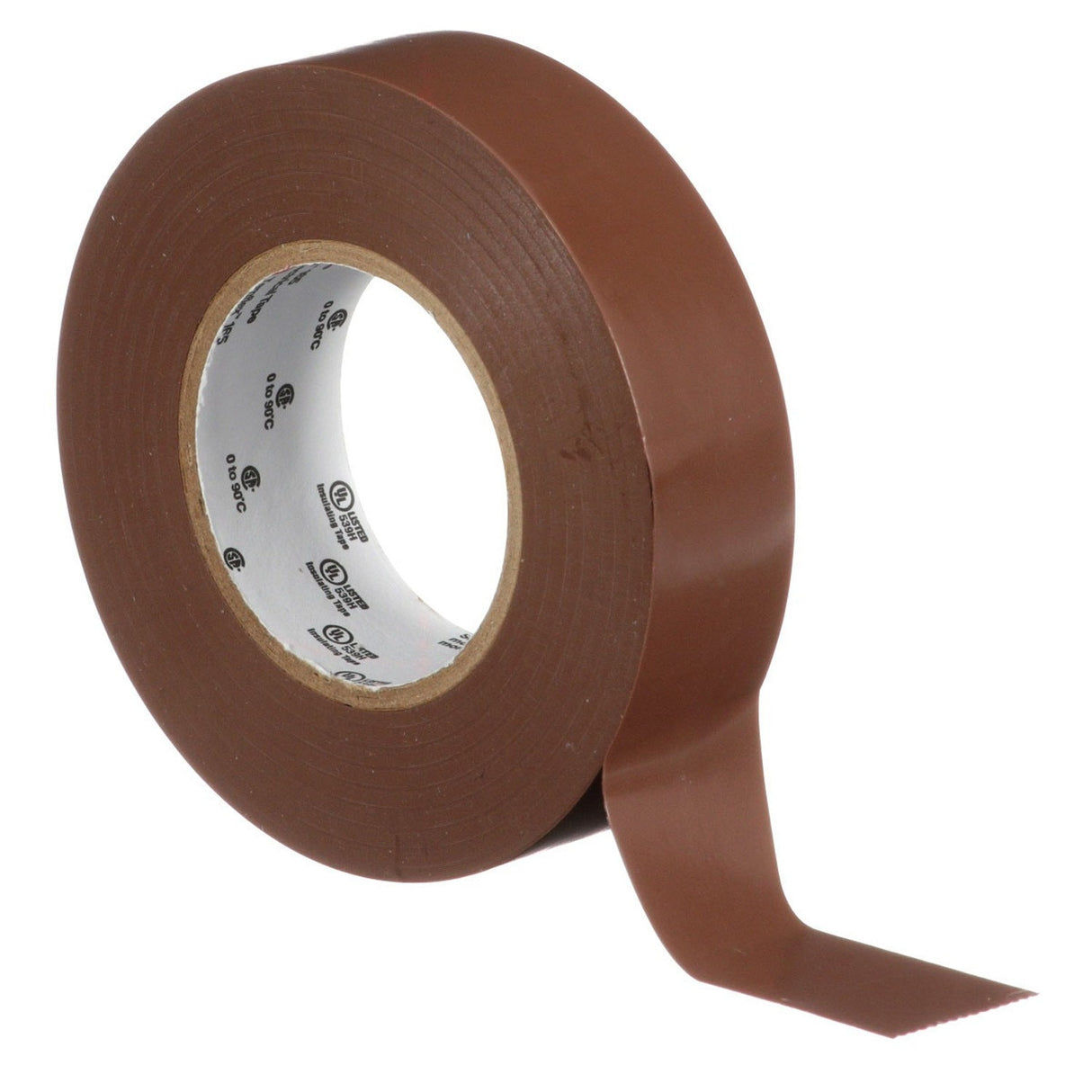 3M 165 165BR4A Temflex Vinyl Electrical Tape, Brown, 3/4 in x 60 ft, 6 mil, 600V, PVC Insulating Tape (7100169191) (10 Pack) - 4