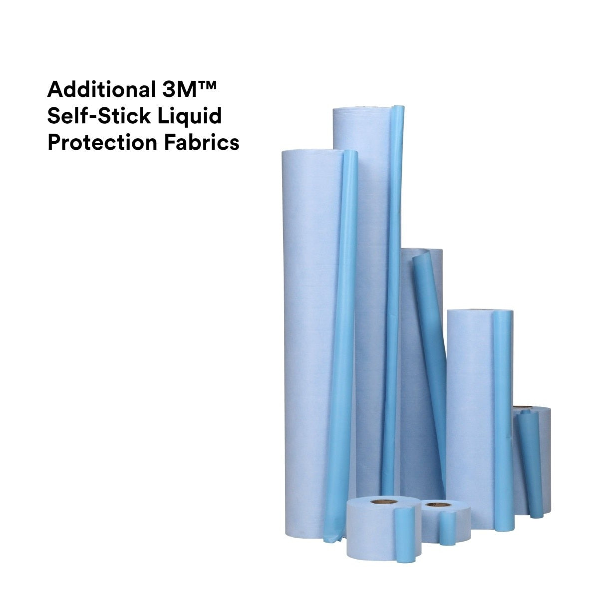 3M 36877 Self-Stick Liquid Protection Fabric, Blue, 6 in x 300 ft/Roll (7100169347) (4 Pack) - 4