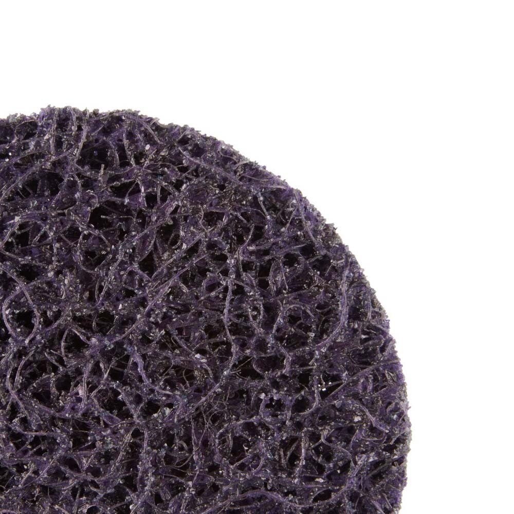 3M 7100173795 Scotch-Brite Roloc Clean and Strip XT Pro Extra Cut Disc XO-DR 3 in TR SiC Extra Coarse Purple Heavy Duty Metal Stripper Disc Collision Repair Heavy Industrial (10 Pack) - 5
