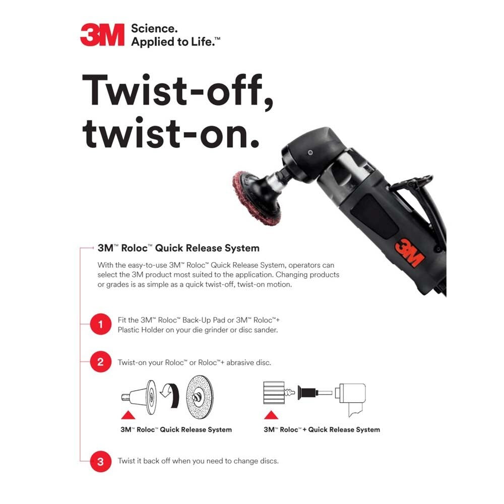 3M 7100173795 Scotch-Brite Roloc Clean and Strip XT Pro Extra Cut Disc XO-DR 3 in TR SiC Extra Coarse Purple Heavy Duty Metal Stripper Disc Collision Repair Heavy Industrial (10 Pack) - 9