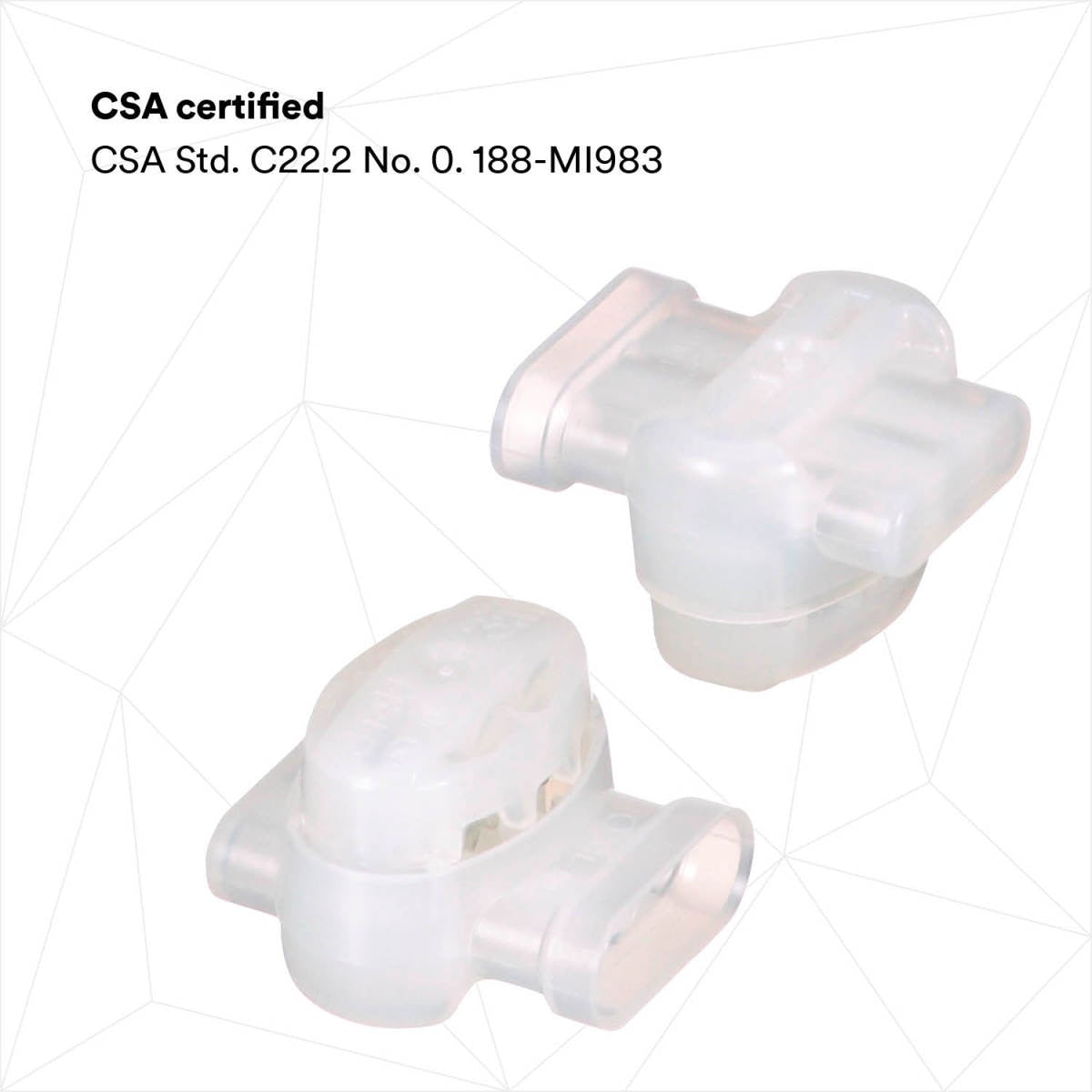 3M 314U-POUCH Electrical IDC Insulation Displacement Connector, Pigtail, Self Stripping, White, 22-14 AWG (7100175087) (500 Pack) - 7