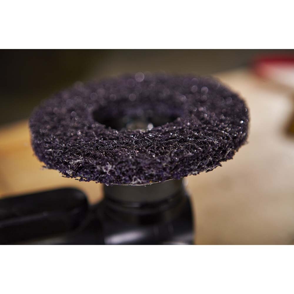 3M 7100175122 Scotch-Brite Clean and Strip XT Pro Disc, XO-DC, SiC Extra Coarse, Purple, 7 in x 7/8 in, Type 27 (5 Pack) - 4