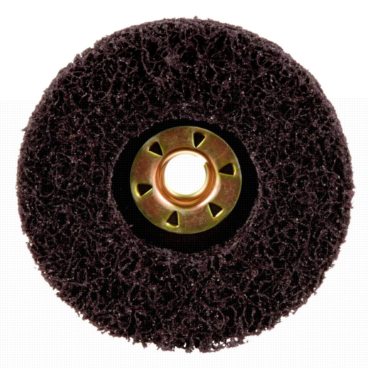 3M XO-DN Scotch-Brite Clean and Strip XT Pro TN Quick Change Disc, SiC Extra Coarse, Purple, 4-1/2 in x 5/8 in-11 (7100175464) (10 Pack) - 5