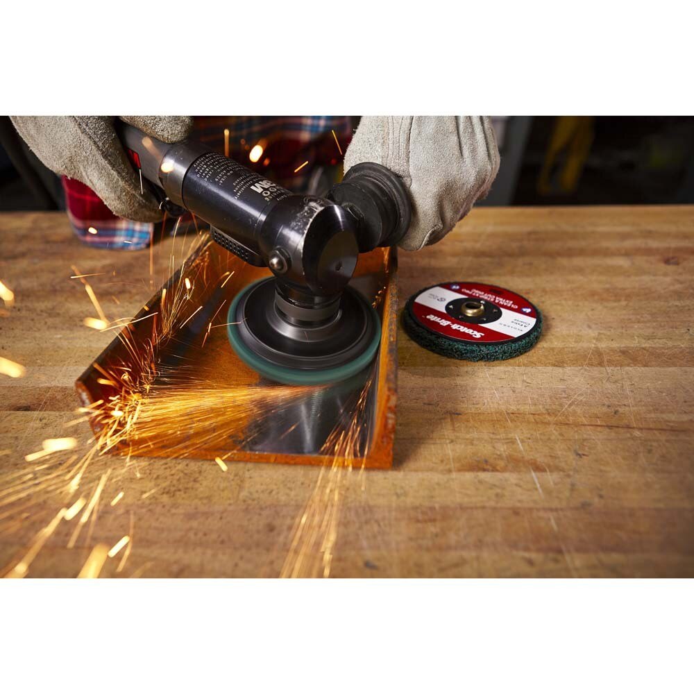 3M 7100175520 Scotch-Brite Clean and Strip XT Pro Extra Cut Disc, Type 27, 4-1/2 in x 5/8 in-11, Aluminum Oxide Extra Coarse (10 Pack) - 4