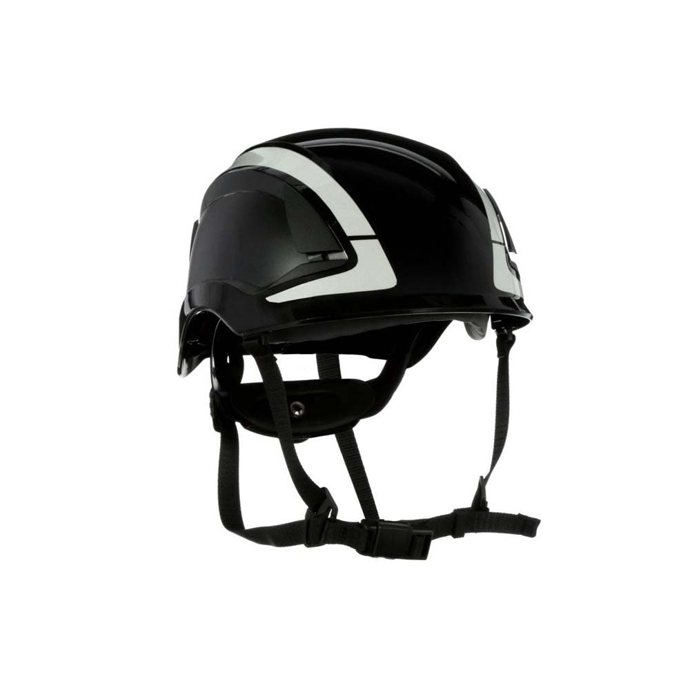 3M X5012X-ANSI SecureFit X5000 Non-Vented Safety Helmet with 6-Point Ratchet Suspension and Scotchlite Reflective, Black (7100175560)
