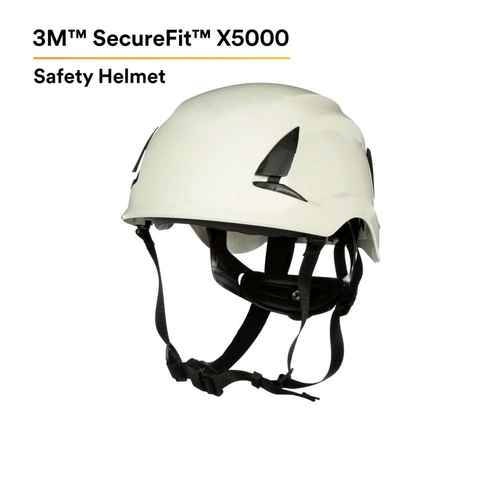 3M X5001-ANSI SecureFit Safety Helmet, Non-Vented ABS Shell, White (7100175570) (10 Pack) - 2
