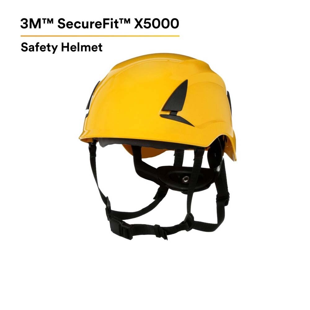 3M 7100175571 SecureFit Safety Helmet, Climbing Style, 6-Point Suspension, Non-Vented, Yellow, X5002-ANSI - 5