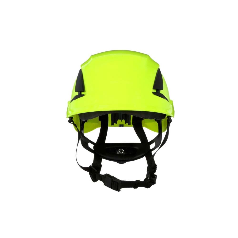 3M 7100175585 SecureFit Safety Helmet, Vented, High Visibility Green, 6-Point Suspension - 2