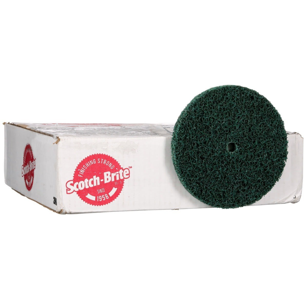 3M XC-DC Scotch-Brite Clean and Strip XT Pro Extra Cut Disc, A/O Extra Coarse, Green, 6 in x 1/2 in (7100176140) (15 Pack) - 5