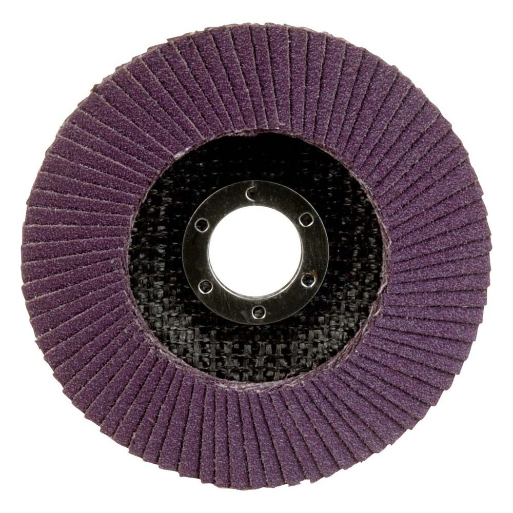 3M 7100178016 Flap Disc 769F, 80+, T27, 4-1/2 in x 7/8 in (10 Pack) - 4