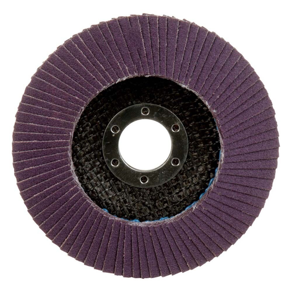 3M 7100178091 Flap Disc 769F, 120+, T29, 4-1/2 in x 7/8 in (10 Pack) - 5
