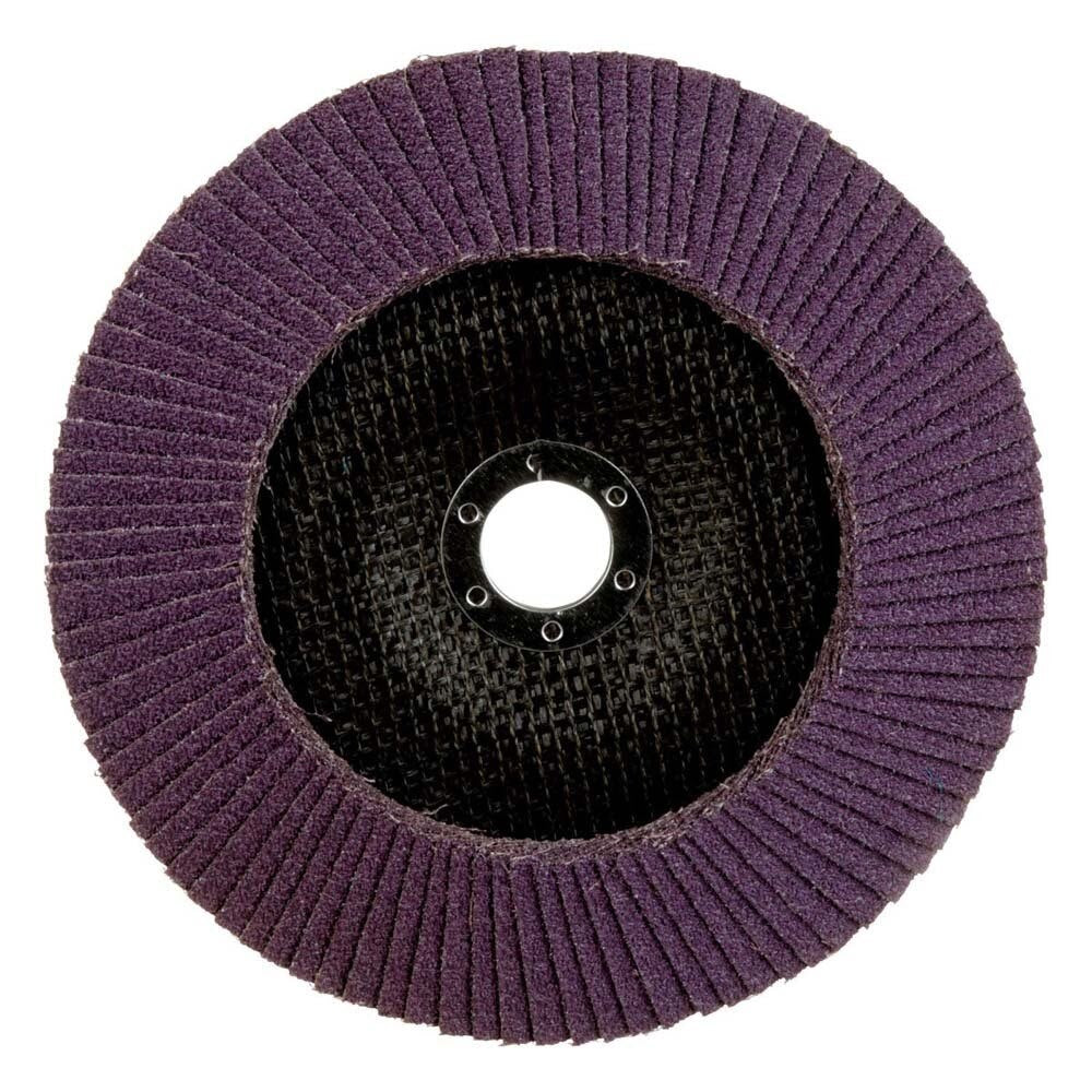 3M 7100178128 Flap Disc 769F, 40+, T29, 7 in x 7/8 in (5 Pack) - 5