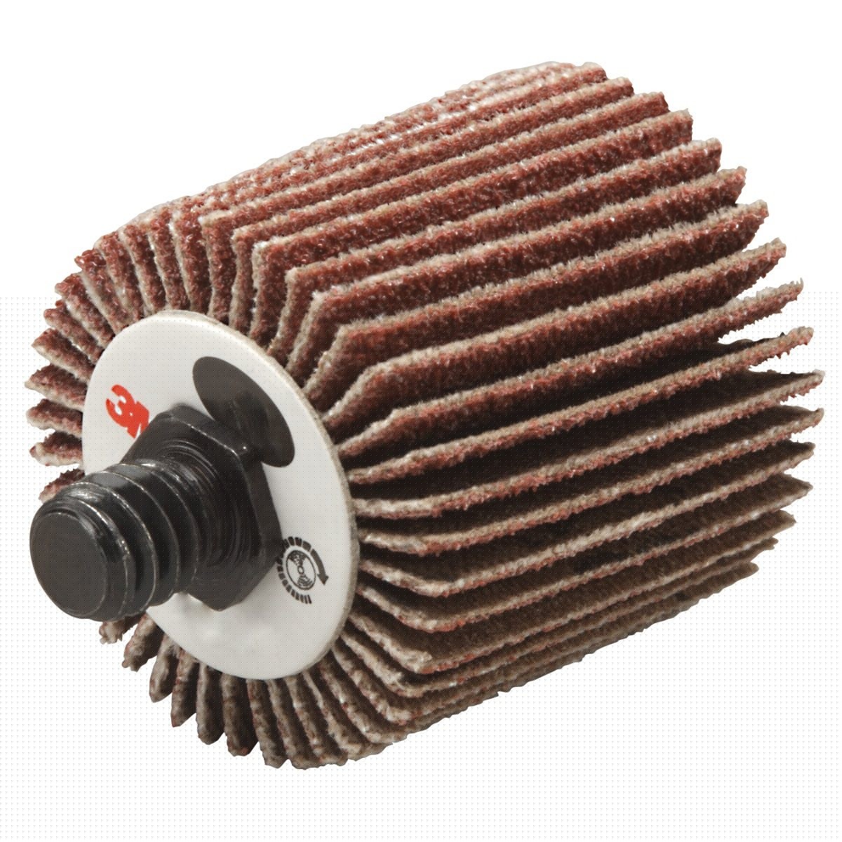 3M 244D Cubitron II Flap Wheel, Type 84 Threaded, Aluminum Oxide 80 Grit X-weight, Brown, 1 in x 1 in x 1/4-20 External (7100178244) (10 Pack)