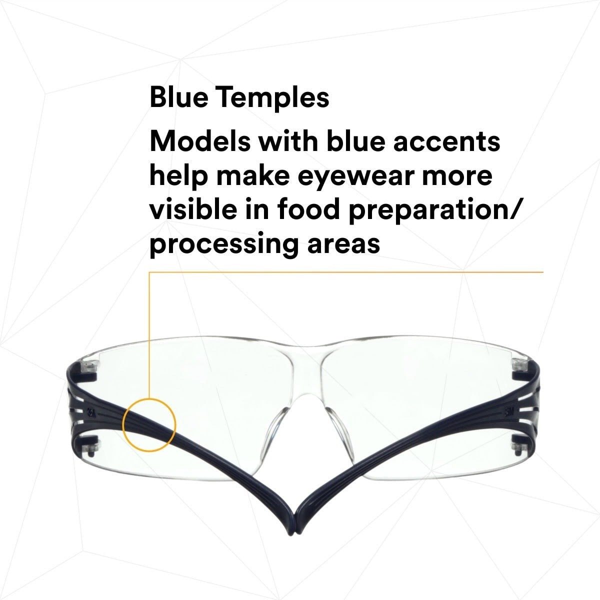 3M SF201SGAF-BLU SecureFit Protective Eyewear 200 Series, Blue Temples, Clear Scotchgard Anti-Fog Lens (7100180044) (20 Pack) - 10