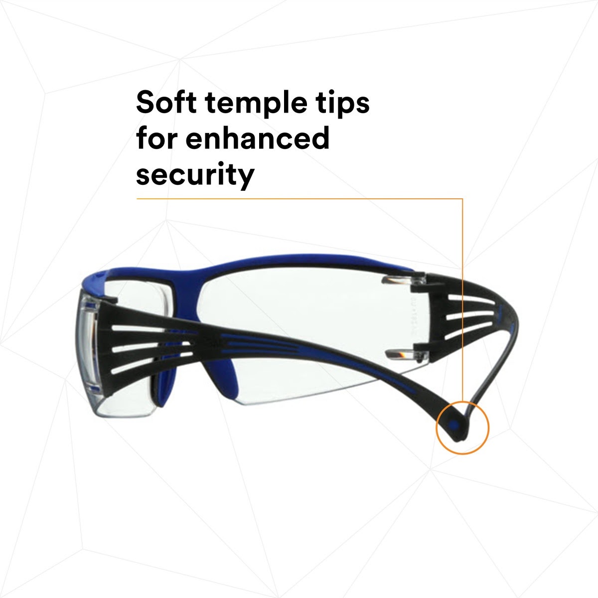 3M SF401XSGAF-BLU SecureFit 400 Series Safety Glasses, Blue/Gray, Clear Scotchgard Anti-Fog/Anti-Scratch Lens (7100180049) (20 Pack) - 7