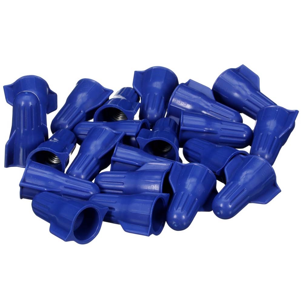 3M SG-B POUCH Secure Grip Wire Connector, Steel Spring Connectors, 14-6 AWG, Straight Wing Design, Blue SGB (7100180516) (500 Pack) - 5
