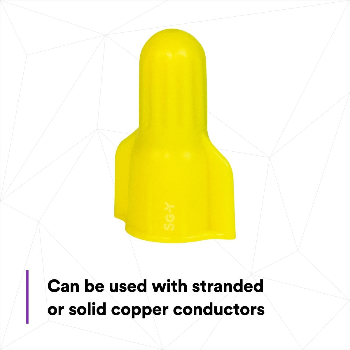 3M SG-Y BAG Secure Grip Wire Connector, Yellow, Twist-on, 18-12 AWG (7100180526) (5000 Pack) - 7