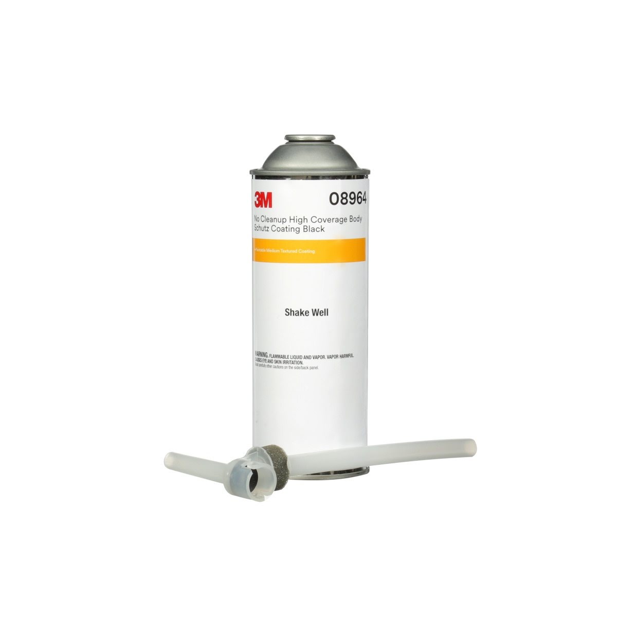 3M 08964 No Cleanup High Coverage Body Schutz Coating, Rubberized Undercoat, Solvent-based Liquid, Black, 22.4 fl oz (7100191410) (6 Pack)
