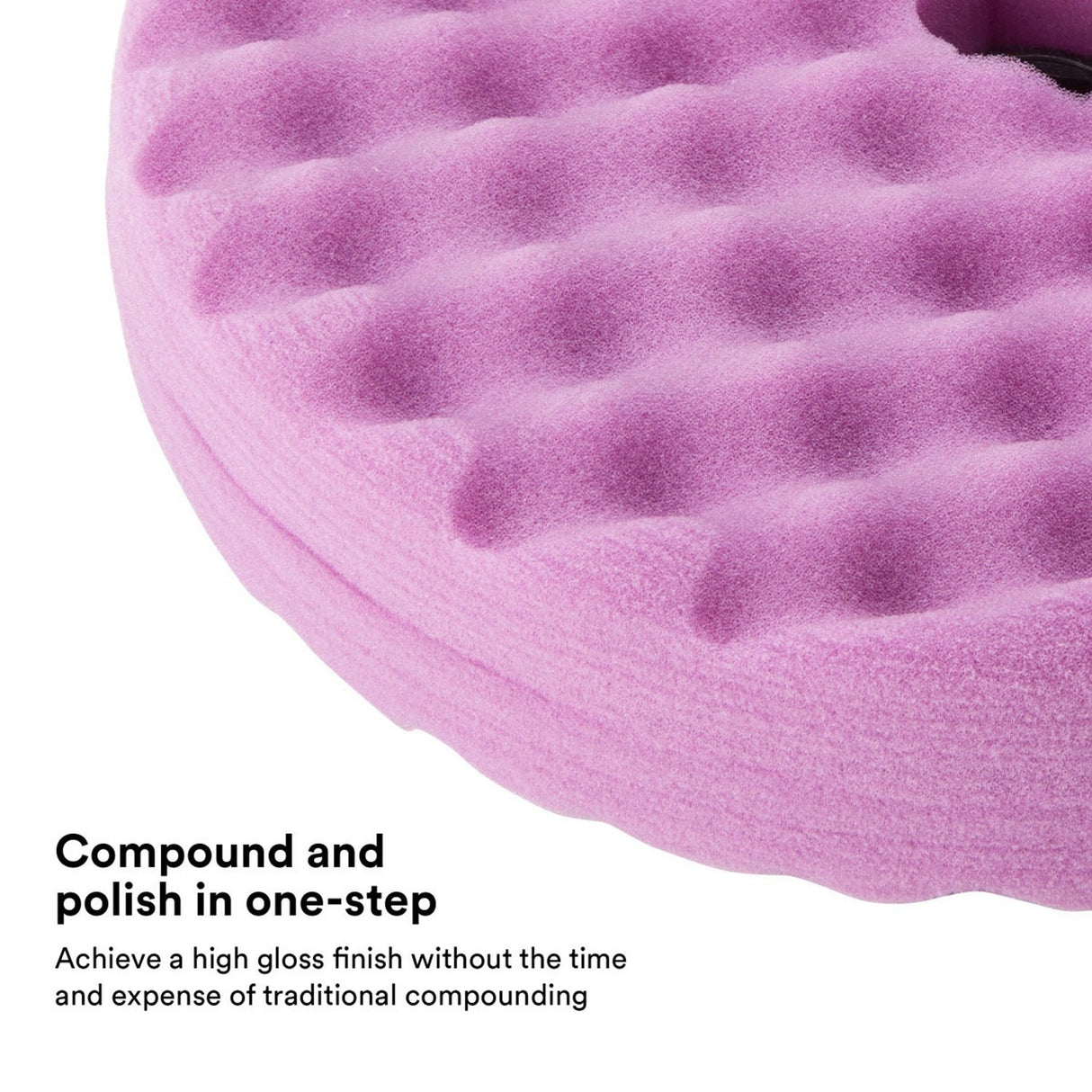 3M Perfect It 1 Step Foam Finishing Pad, Quick Connect, Waffle Face, Purple, 8 in (33035) (7100191416) (6 Pack) - 3