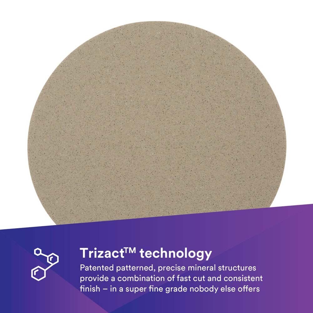 3M 7100193766 Trizact Hookit Foam Disc 30805, 8000, 5 in (15 Pack) - 2