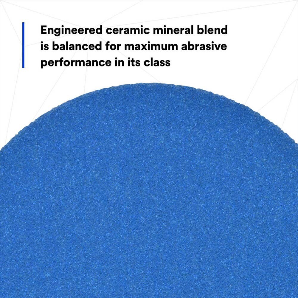 3M 7100199698 Stikit Blue Abrasive Disc Roll 321U, 36265, 5 in, 80, No Hole - 9
