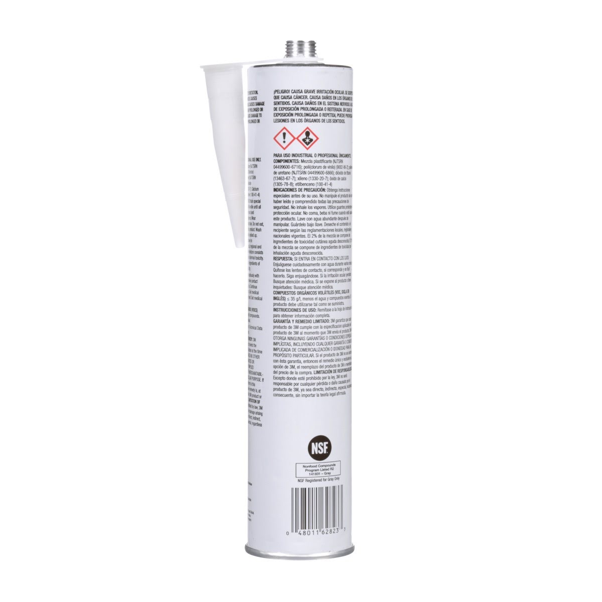 3M 525 Polyurethane Construction Sealant, Gray, 10.5 fl oz Cartridge (7100200170) (12 Pack) - 4