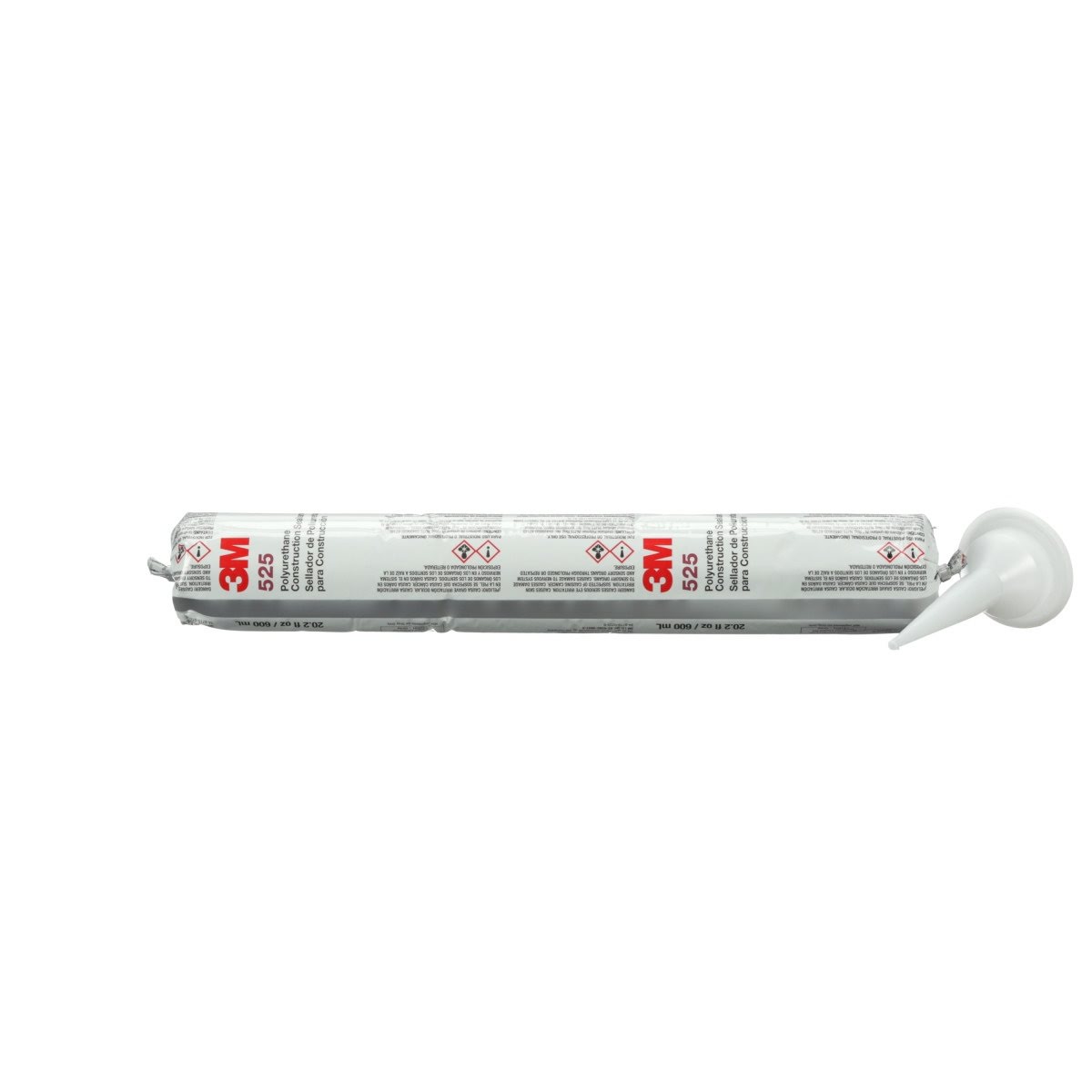 3M 525 Polyurethane Construction Sealant, Gray, 10.5 fl oz Cartridge (7100200170) (12 Pack) - 5