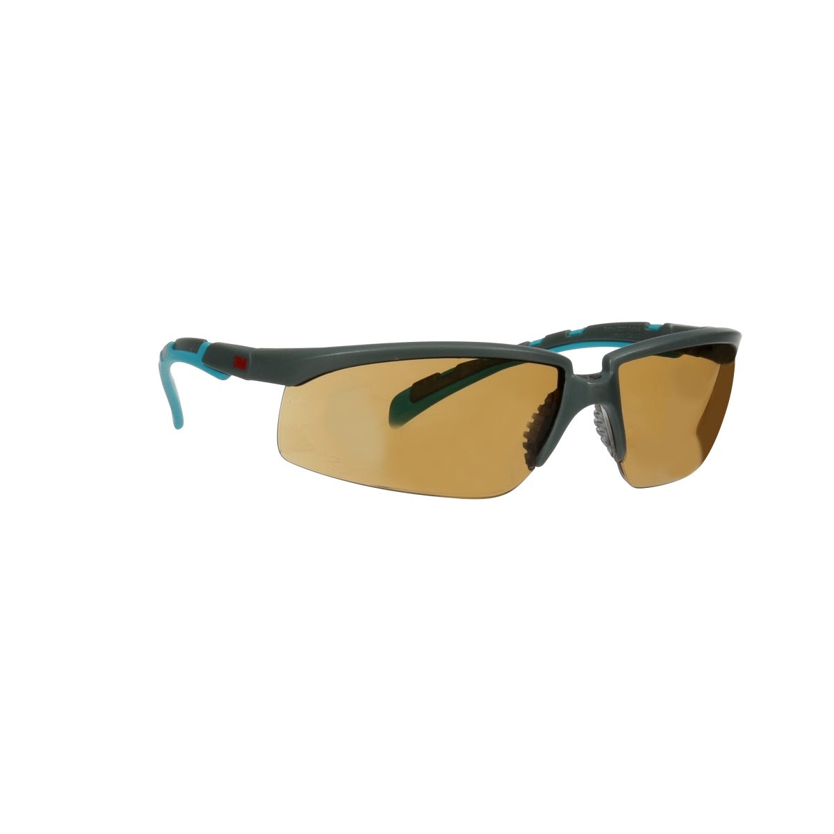 3M S2005SGAF-BGR Solus 2000 Series, Gray/Blue-Green Temples, Scotchgard Anti-Fog Coating, Brown AF-AS lens (7100203166) (20 Pack) - 3