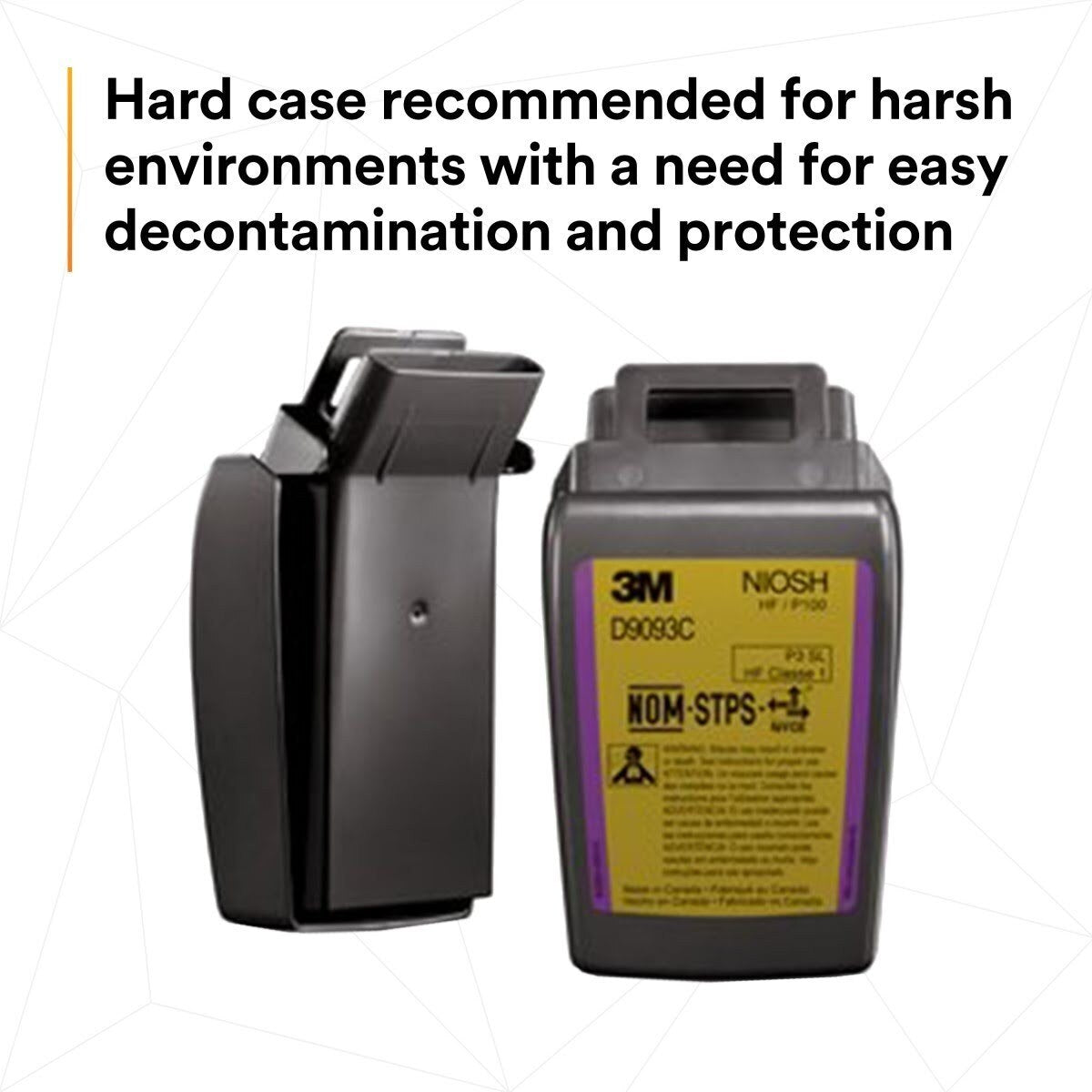 3M Secure Click Hard Case P100 Particulate Filter with Hydrogen Fluoride and Nuisance Level OV/AG Relief, NIOSH Approved (D9093C) (7100206890) (1 Pair) (30 Pack) - 6