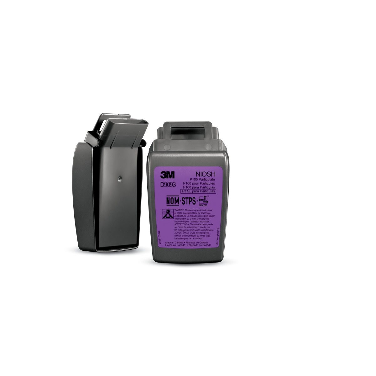 3M Secure Click Hard Case P100 Particulate Filter (D9093) (7100206894) (30 Pack)