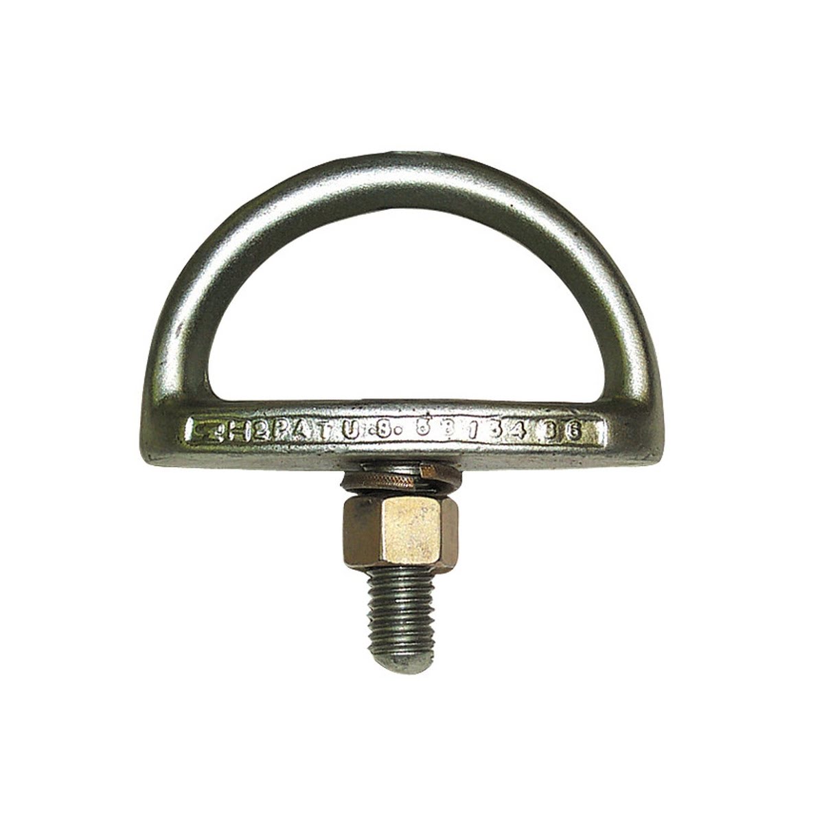 3M AN112A PROTECTA Eyebolt Anchor, Threaded, Permanent, Bolt Weld, Zinc Plated Steel, Silver, 2-1/4 in Ring (7100208214)