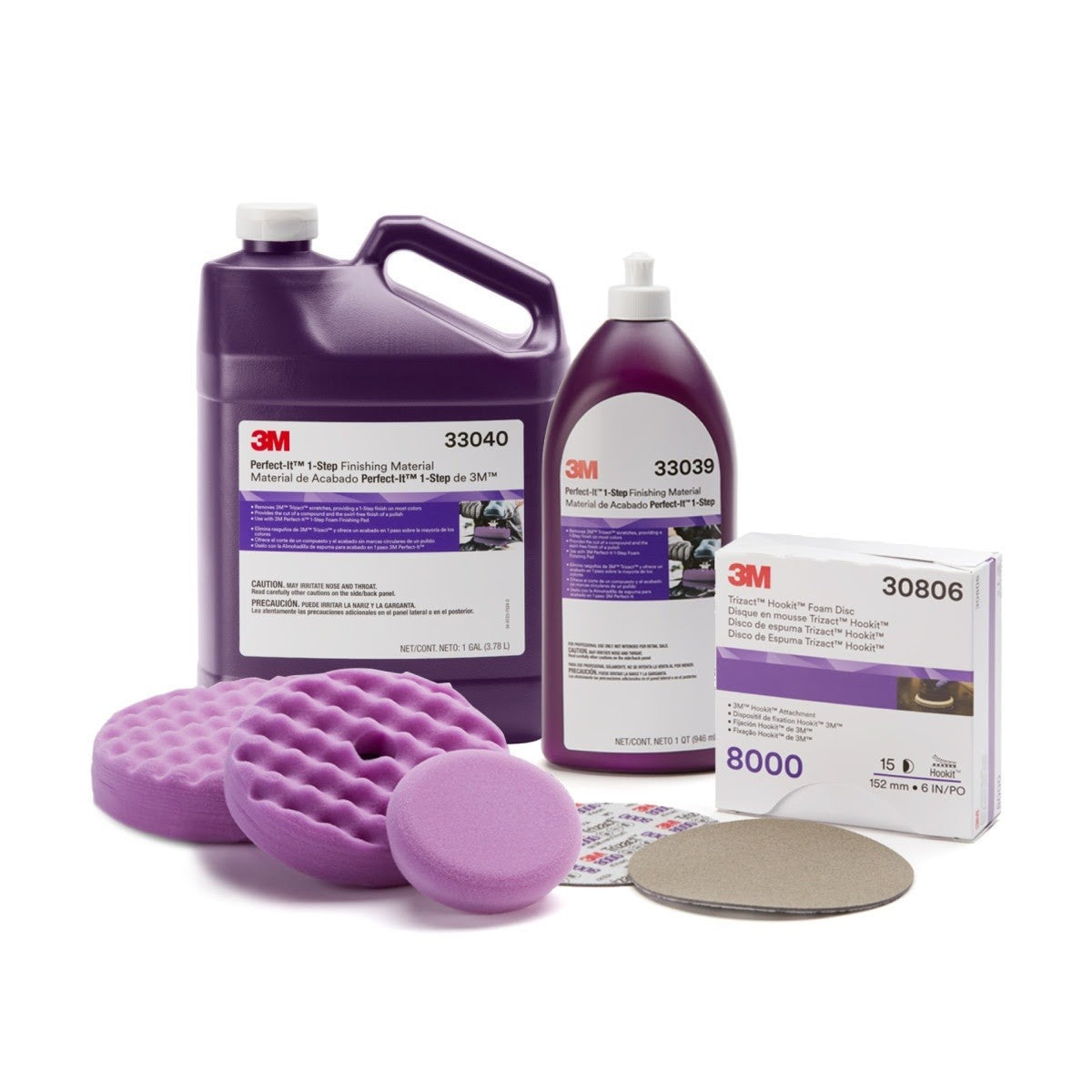 3M 33040 Perfect-It 1-Step Finishing Material, (7100210658) (4 Pack) - 6