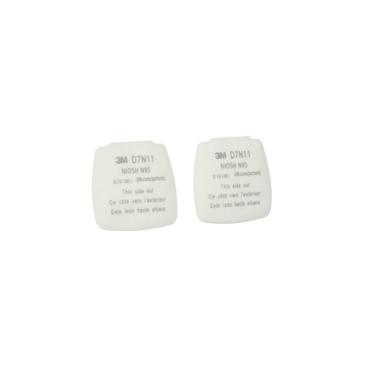 3M D7N11 Secure Click Particulate Filter N95 (7100213450) (200 Pack) - 2