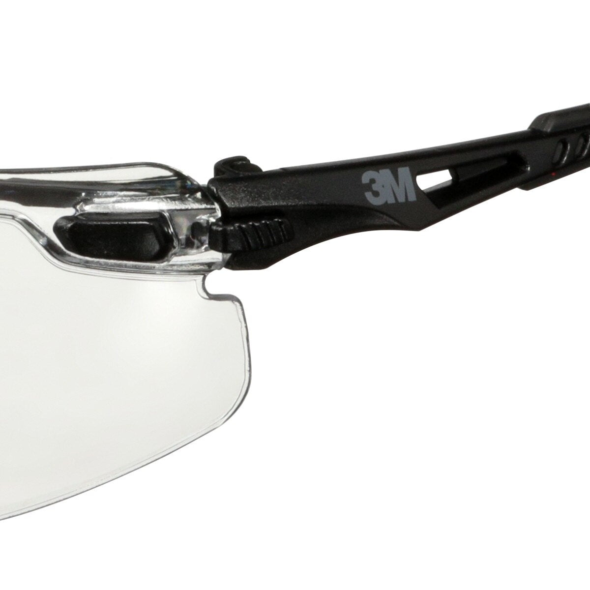 3M Scotchgard Solus 1000 Series Safety Glasses, Black Temples, Clear AF-AS Lens, Anti Fog Anti Scratch (S1501SGAF) (7100220751) (20 Pack) - 9