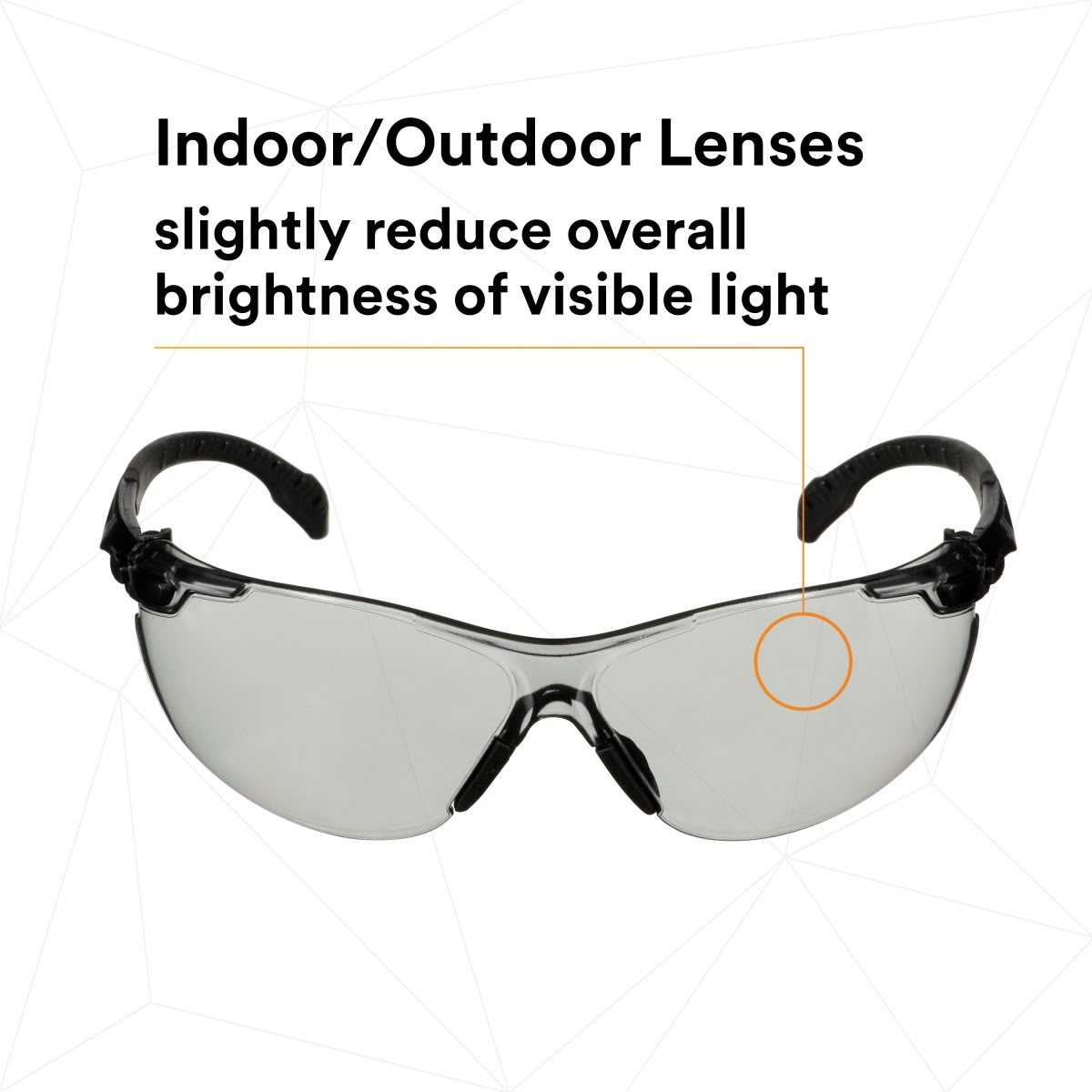 3M S1507SGAF Solus 1000 Series Safety Glasses, Black Temples, Indoor Outdoor Gray AF-AS Lens, Anti Fog Anti Scratch Coating (7100220752) (20 Pack) - 10