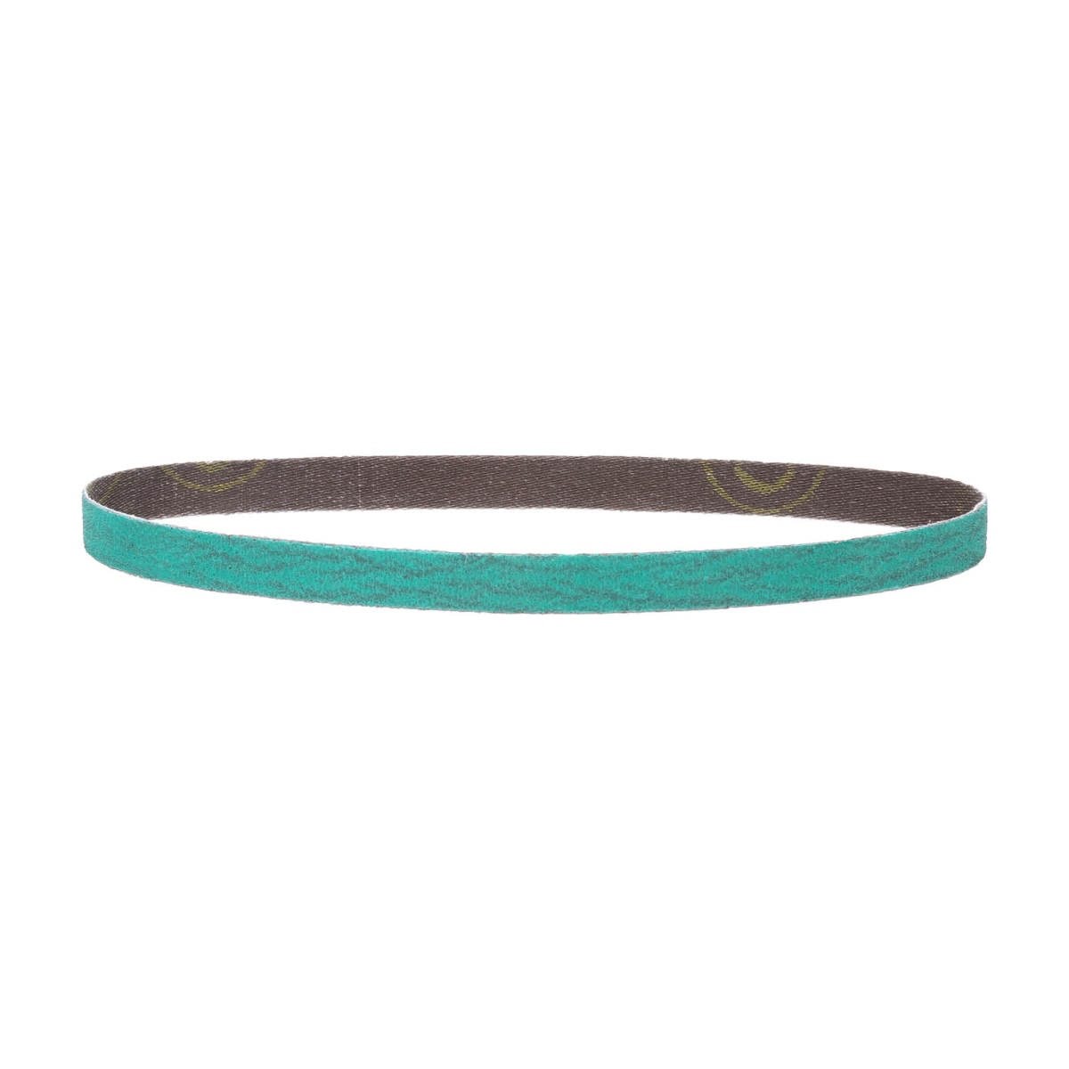 3M 36518 Green Corps Abrasive File Belt, 80 Grit, 1/2 in x 18 in, Green (7100226321) (100 Pack)